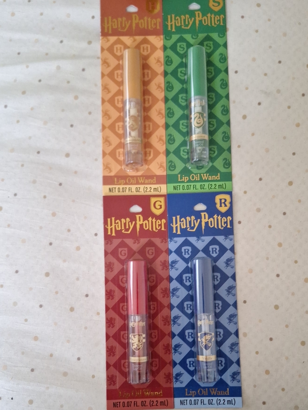 Warner Bros. Harry Potter Lip Oil Wand Set - Orange, Green, Red, Blue